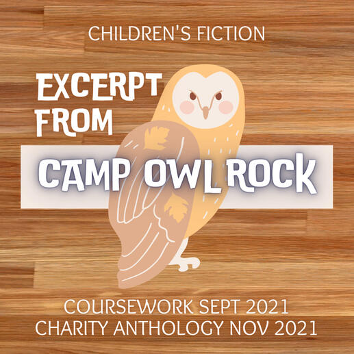 Excerpt from "Camp Owl Rock" - Children's Fiction - Coursework September 2021; "Oh Boy Monsters" Charity Anthology November 2021